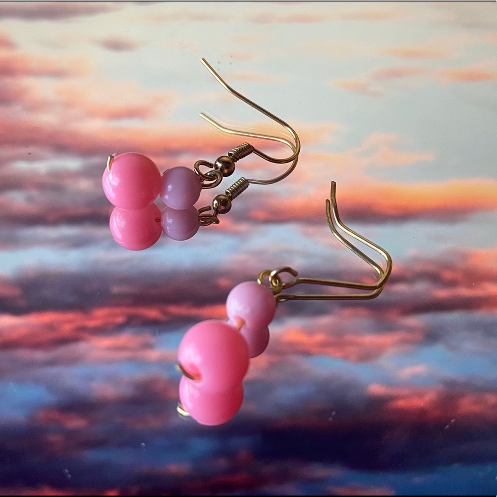 Pink Handmade Earrings